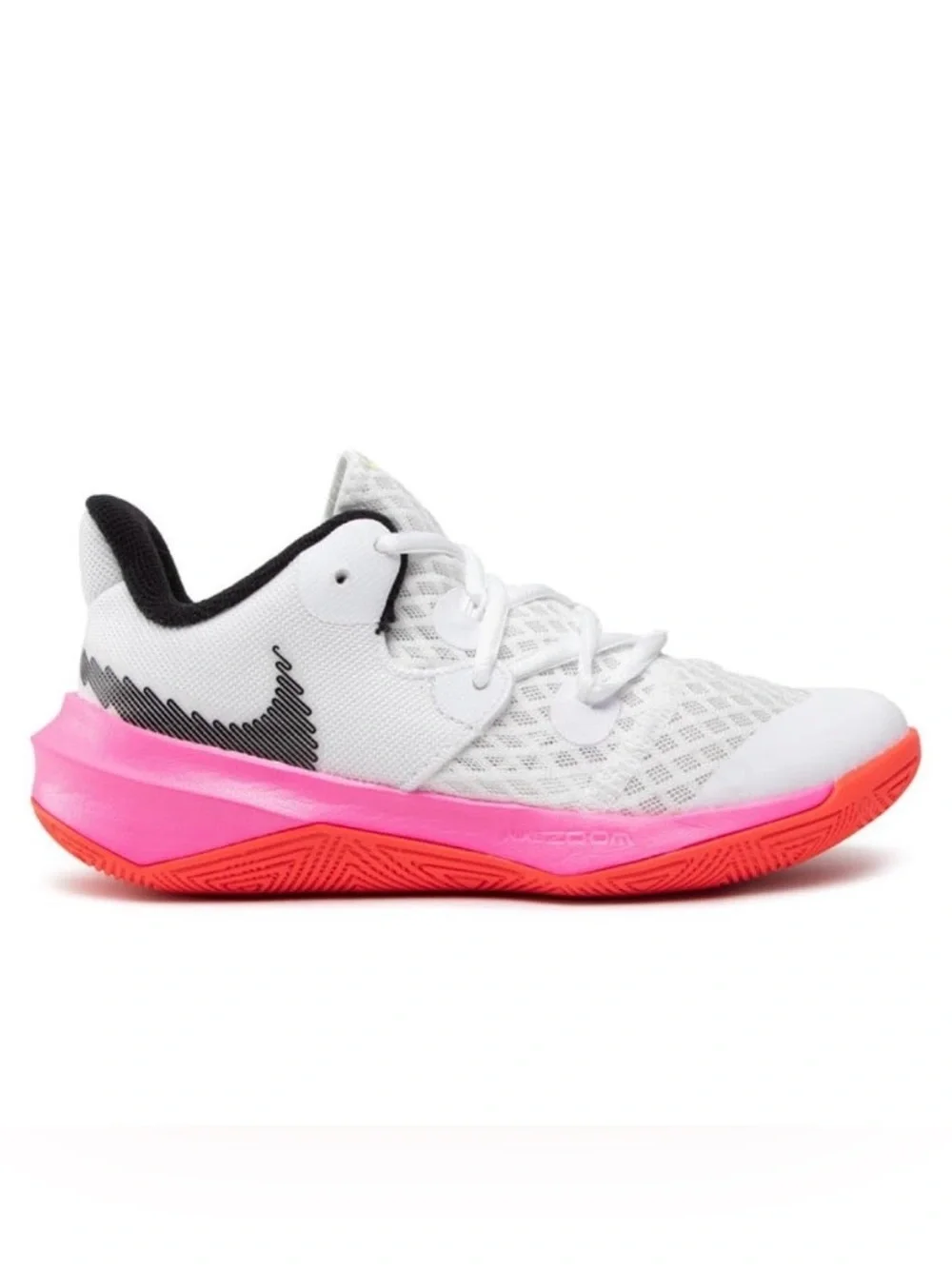 NIKE Zoom Hyperspeed Court White Black Crimson Pink Red Sneakers Women’s Sz 5.5